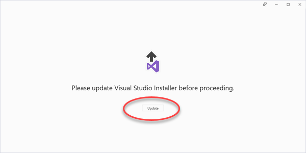 Update Visual Studio Installer